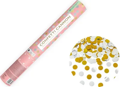 Zdjęcie produktu dla Konfettishooter Circles Gold/Silber 40cm