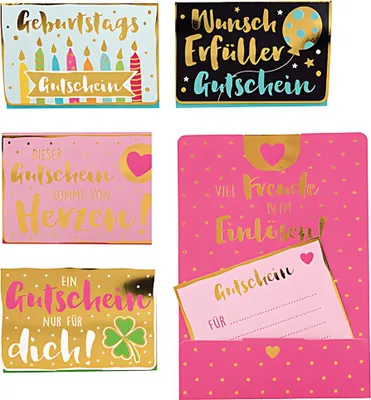 Produktbild von WUNSCHERFÜLLER Gutscheinkarte 1 Stück von 4