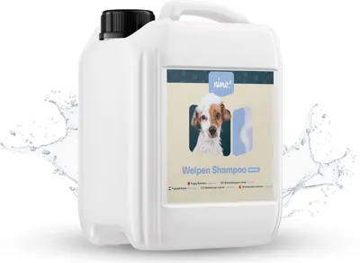 Produktbild von nimo® Welpen Shampoo sensitiv | ohne Duftstoffe & pH-Neutral mit Kollagen | für alle Hunderassen und sensible, allergische Welpen | für bessere Kämmbarkeit & glänzendes Fell, 100% tierleidfrei