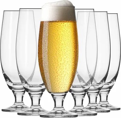Produktbild von Krosno Elite Biergläser Bierkrüge 6-er Pack / 6 Stück x 500ml