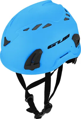 Produktbild von Kletterhelm Fahrradschutzhelm mit Scheinwerfer-Ohrenschuetzer Ruecklicht-Befestigungspunkten zum Wandern Klettern Hoehlenforschung