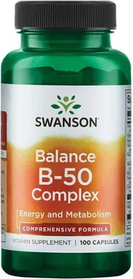 Immagine prodotto di Complesso di vitamina B-50 100 capsule Swanson Health Products