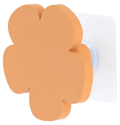 Image de TENDANCE : Crochets muraux, crochets de salle de bain, crochets orange en bambou, crochets de cuisine, fixation sans perçage