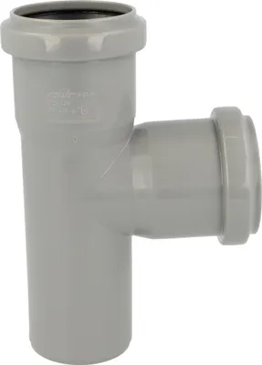 Produktbild von HT Abzweig einfach Ø 32/32 x 87°, mit 2 Steckmuffen, PP-grau