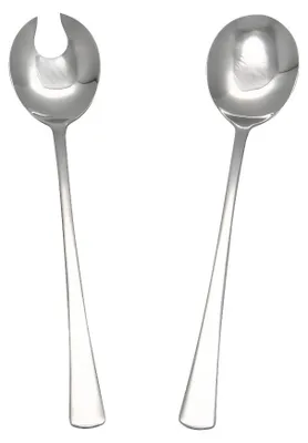 Saladebestek 2-tlg. Salatlöffel & Gabel, Edelstahl, 25 cm