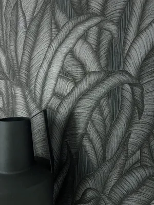 Produktbild von NEWROOM Tapete Zaida Black Schwarz Vliestapete - Modern Dschungel Palmen Germany