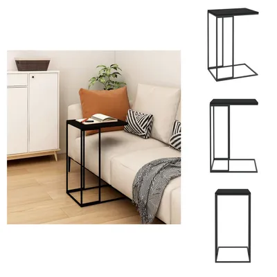 Zdjęcie produktu dla vidaXL Stolik boczny czarny 40x30x59 cm materiał drewnopochodny - Stoliki kawowe