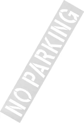 Produktbild von Silikon-Schablone „Parken verboten“, 30,5 cm, wiederverwendbare Buchstaben-Lackvorlage für Bordsteinmarkierung, Straßenschild