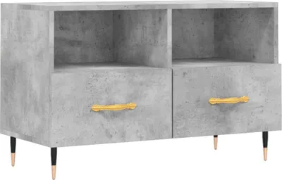 Obrázek produktu pro vidaXL TV skříňka betonová šedá 80x36x50 cm odvozený dřevěný výrobek