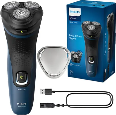 Produktbild von Philips S1151/00 pánský holicí strojek Rotační holicí strojek Trimmer Black, Blue