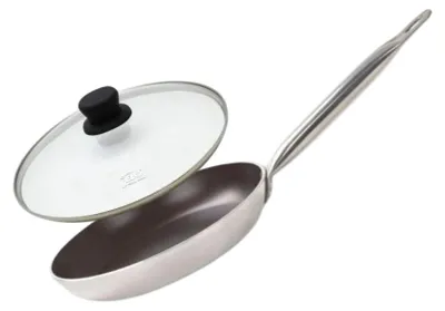Image de Poêle 24 cm céramique sans et son couvercle Elo
