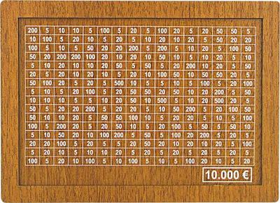 Produktbild von Spardose Holz Sparbüchse SparBox mit Sparziel und Zahlen zum ankreuzen Holzkiste Sparbüchse für Kinder (10000?)