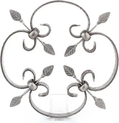 Immagine prodotto di LogistSystem - Ferraggio ornamentale in ferro battuto 250x250 mm - ad es. come elemento per inferriate - ringhiere - recinzioni - cancelli - rosoni - grate 13.005