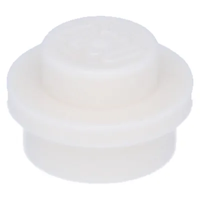 Zdjęcie produktu dla 50x okrągły talerz konstrukcyjny LEGO 1x1, biały