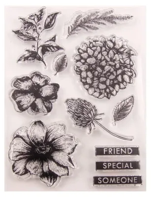 Produktbild von Transparente Silikonstempel für Scrapbooking und Kartenherstellung