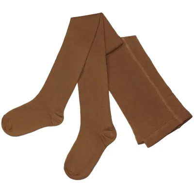 Produktbild von Damenstrumpfhosen aus Baumwolle UNI Dunkel Eichel Größe 48-50