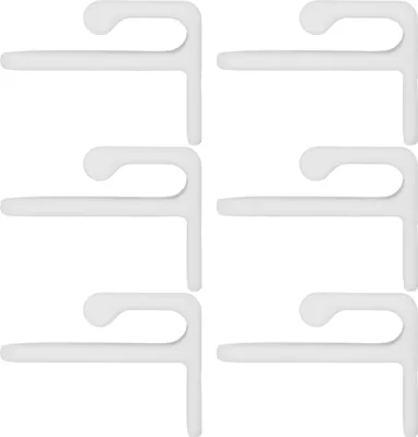 Produktbild von 6x Cap Wandhalterung Basecap Halter Mütze Wand Baseballcap Halterung Cappy Schraube Weiß