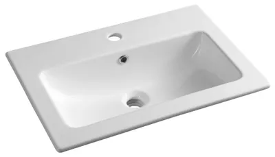 Image de PRACTICO lavabo de meuble en céramique 60x40cm, blanc