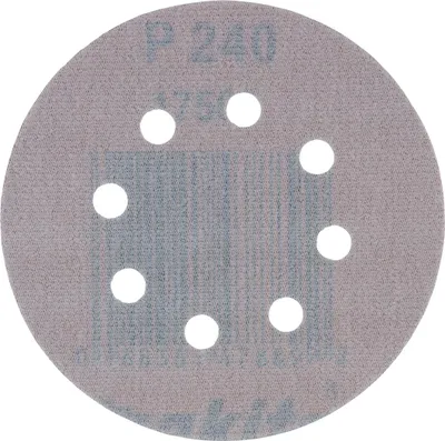 Zdjęcie produktu dla Tarcza szlifierska Makita D125 mm Velcro P240 10 sztuk Szlifierka oscylacyjna D-65888