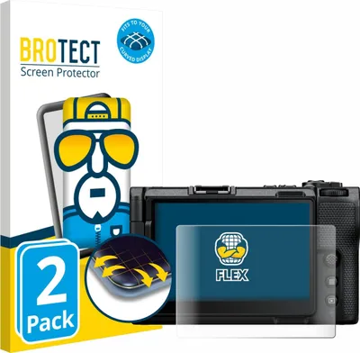 Produktbild von 2x BROTECT Fullscreen Schutzfolie für Nikon ZR Displayschutz Folie Fullcover Klar Transparent