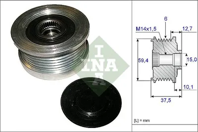 Produktbild von INA Generatorfreilauf Riemenscheibe Lichtmaschine für HYUNDAI GETZ (TB)