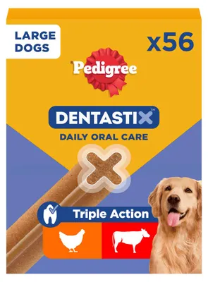 Zdjęcie produktu dla Pedigree Denta Stix, Dorosły, Labrador Retriever, Maxi (26 - 44 kg), Wołowina, Kurczak, 2,16 kg