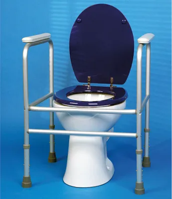 Produktbild von Toilettenstützgestell Toilettenrahmen aus Aluminium, zerlegbar, höhenverstellbar
