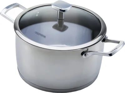 Produktbild von Topf INDUKTION Kochtopf Edelstahl Suppentopf mit Deckel MONETA Accordo 6,2 l