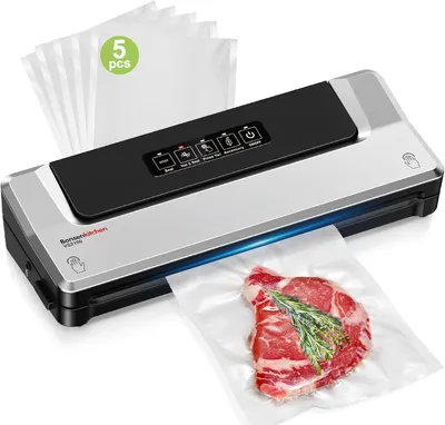 Vakuumiergerät für Sous-Vide & Lebensmittel, silber, 135 W
