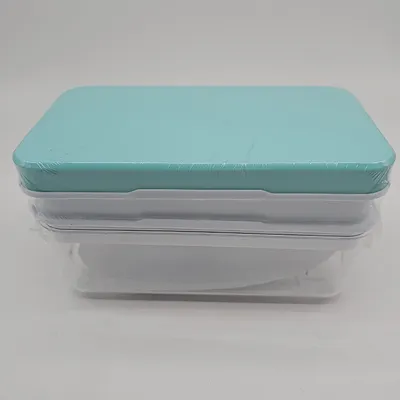 Produktbild von Eiswürfelbehälter, lebensmittelechte Eiswürfelform mit Deckel, Alle Eiswürfel in einer Sekunde freigeben, wiederverwendbare 64 Ice Cube Tray (Blau)