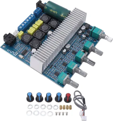 Obrázok produktu pre Doska zosilňovača subwoofera Vysoko výkonný zosilňovač zvuku Bluetooth DC12V-24V 2.1 kanál TPA3116 50W+50W+100W