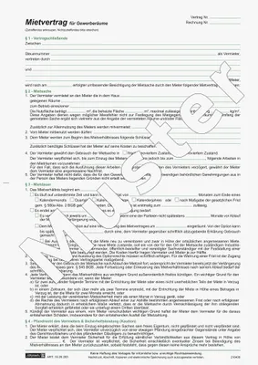 Produktbild von BRUNNEN Mietvertrag Gewerberäume 1025203