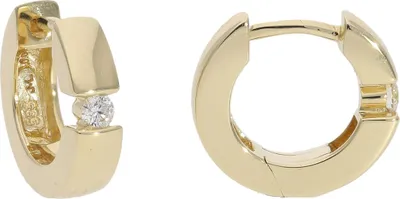 Produktbild von Creolen Gold 585 mit Brillanten JL10-06-3918 JuwelmaLux