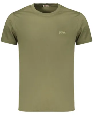 Produktbild von Grünes Kurzarm Herren T-Shirt mit Rundhals und Logo-Aufdruck