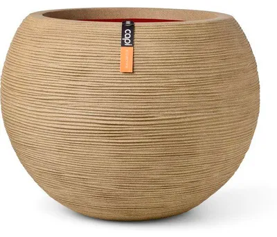 Obrázok produktu pre Váza Boule – CAPI EUROPE – Rib NL – 40 x 32 cm – béžová
