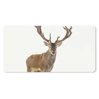 Produktbild von MuchoWow® Schreibtischunterlage Hirsche - Tiere - Geweih - Kinder - Mädchen - Jungen 80x40 cm - XXL Mauspad - Gaming Mauspad