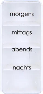 Produktbild von Tablettendose morgens/mittags/abends/nachts, 1 St