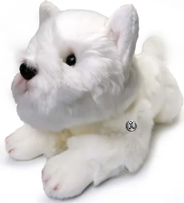 Produktbild von Westie Hund Kuscheltier Plüschhund West Hightland Terrier SHIRO