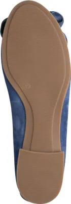 Produktbild von Tamaris Damen Ballerina klassisch Leder mit großer Schleife 1-22141-44, Größe:40 EU, Farbe:Blau