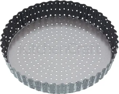 Produktbild von masterclass KitchenCraft Quicheform mit Löchern Doppelte Schicht Antihaft BPA frei dedede Kohlenstoffstahl 23 cm