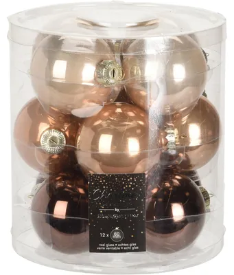 Produktbild von Weihnachtskugeln aus Glas, Ø 6 cm, 12-teiliges Set