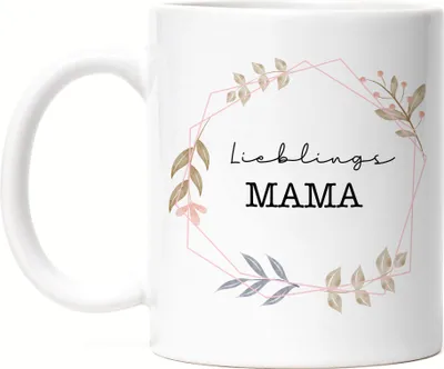 Produktbild von Lieblingsmama Tasse Liebe Blumenmotiv Geschenkidee Muttertag Geburtstag