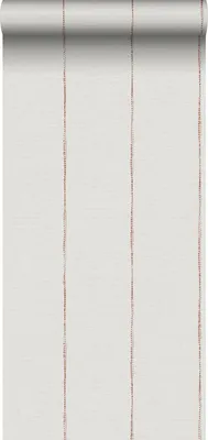 Immagine prodotto di Sanders & Sanders carta da parati strisce dipinte terracotta e bianco 53 cm x 10,05 m