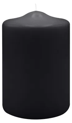 Produktbild von Spitzkopf Stumpen Kerzen Schwarz 15 x Ø 10 cm, 6 Stück