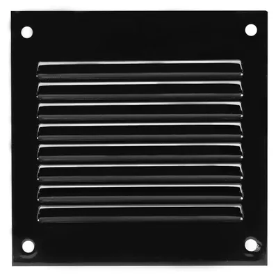 Immagine prodotto di Griglia di ventilazione in metallo Europlast MR1010M, 100 x 100 mm, colore nero