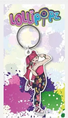 Produktbild von Lollipopz klíčenka gumová růžová