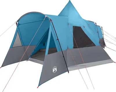 Produktbild von vidaXL Teepee Zelt für 8 Personen mit Dach Blau 720 x 465 x 295 cm