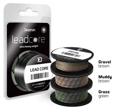Produktbild von DELPHIN LEADCORE, 5m, braun, Karpfen Vorfachschnur, 500735270