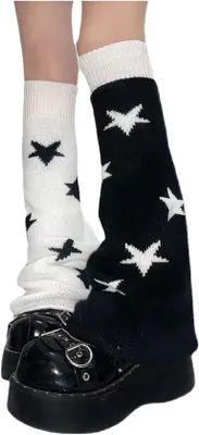 Produktbild von Famanu Beinwärmer Beige/Grau - Korte Gehaakte Boottoppers im Winterstil