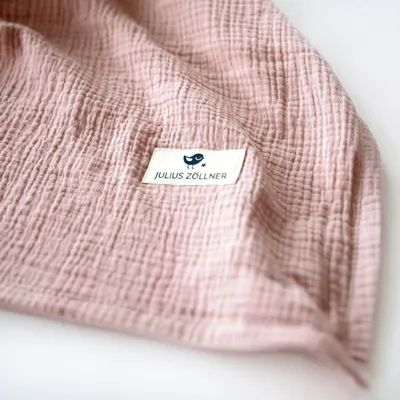 Produktbild von Julius Zöllner dusty rose Kuscheldecke Musselin 70x100